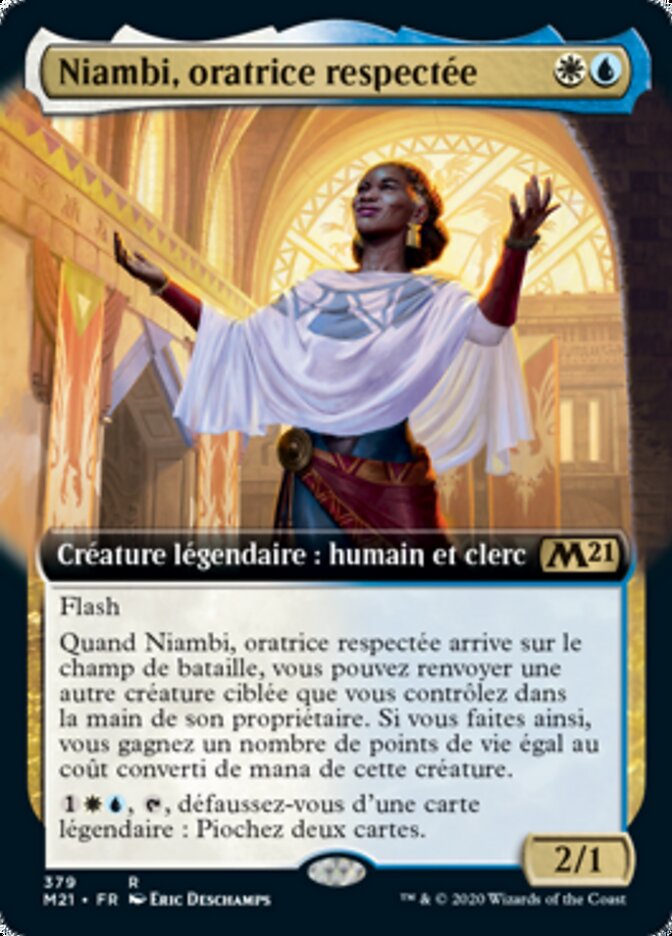 Niambi, oratrice respectée