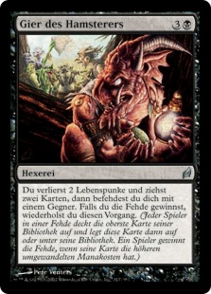 Gier des Hamsterers