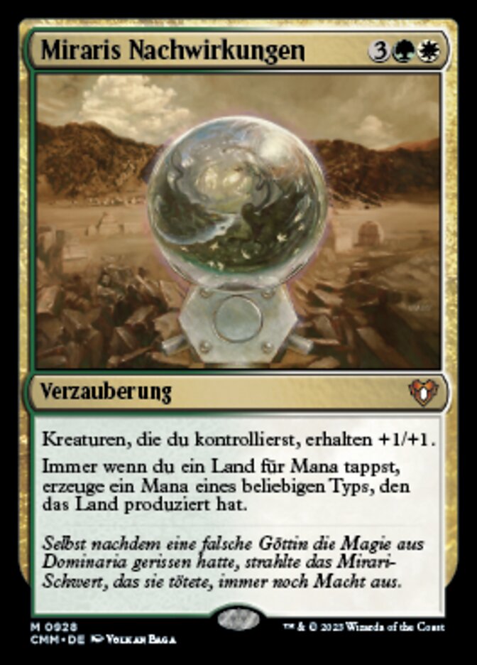 Miraris Nachwirkungen