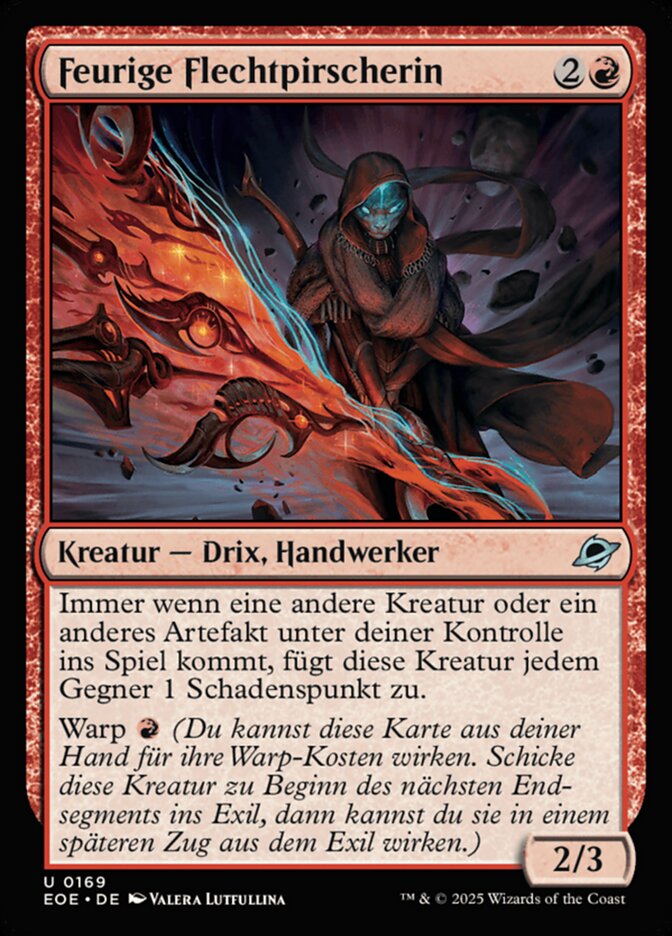 Feurige Flechtpirscherin