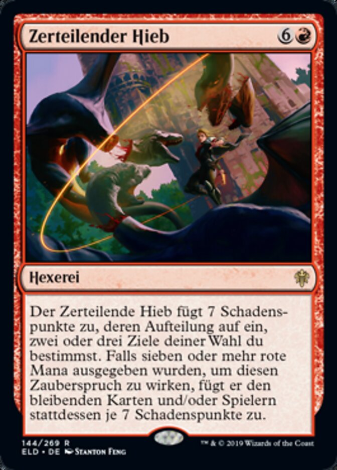 Zerteilender Hieb