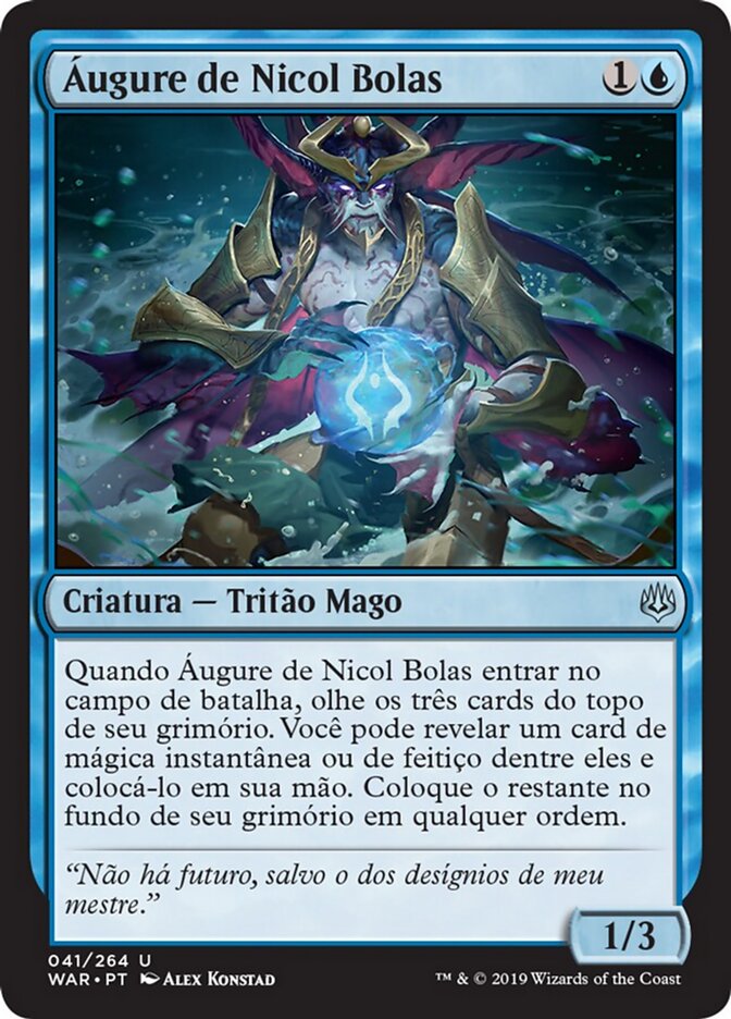 Áugure de Nicol Bolas