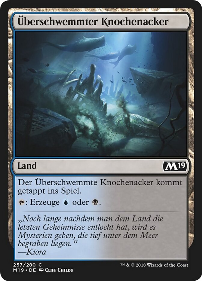 Überschwemmter Knochenacker
