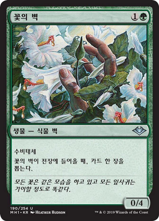 꽃의 벽