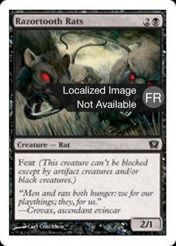 Rats aux dents tranchantes