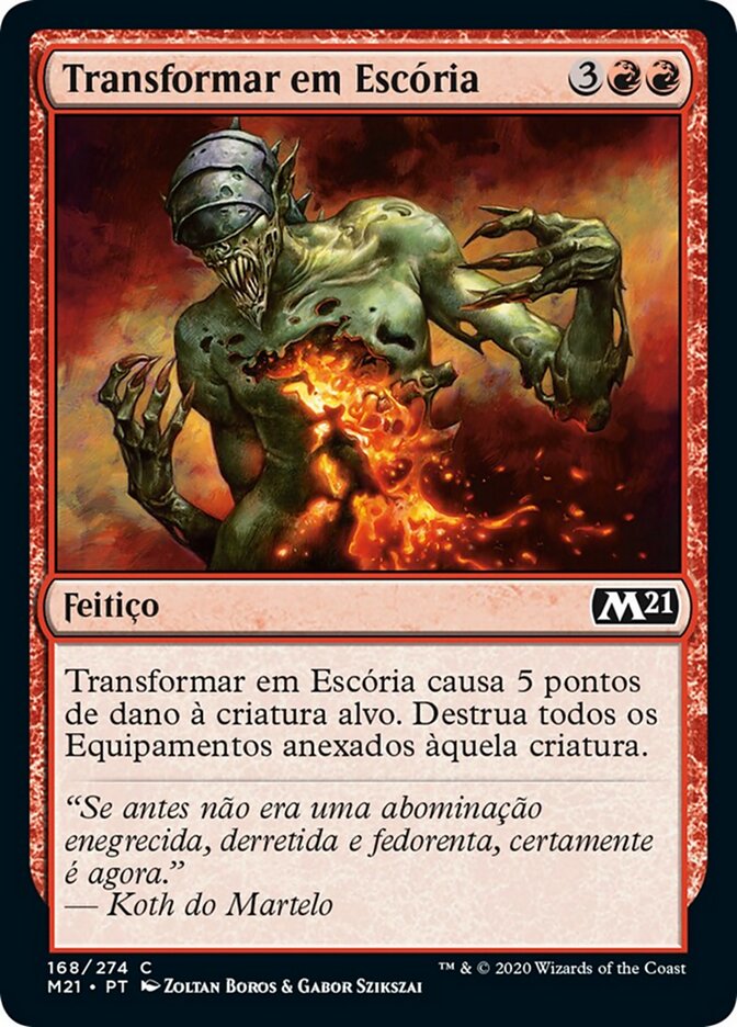 Transformar em Escória