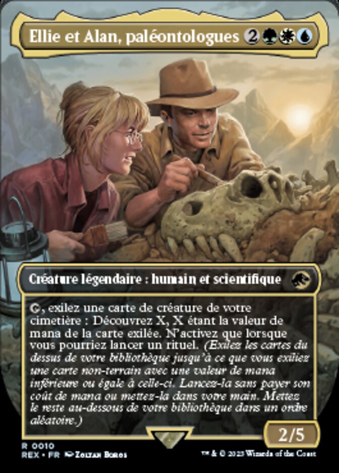 Ellie et Alan, paléontologues