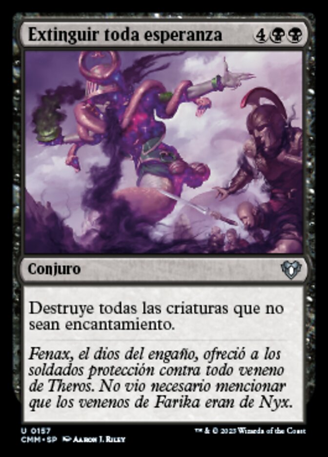Extinguir toda esperanza
