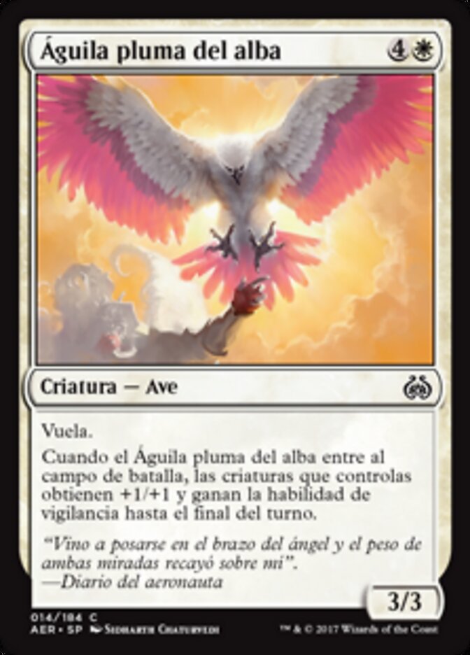 Águila pluma del alba