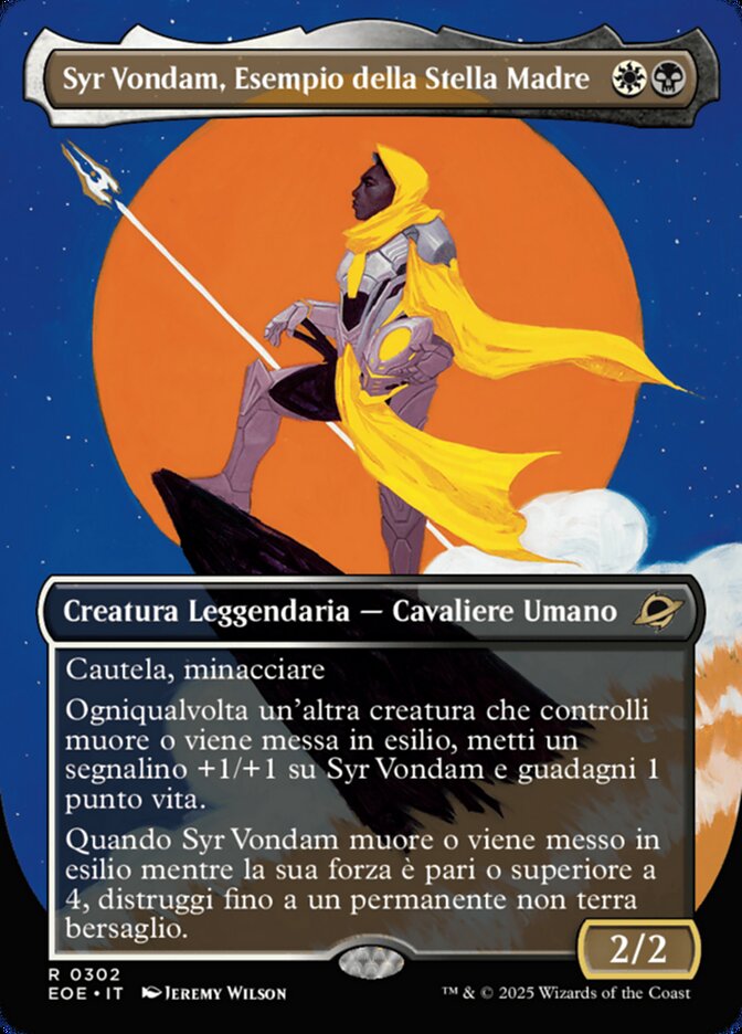 Syr Vondam, Esempio della Stella Madre