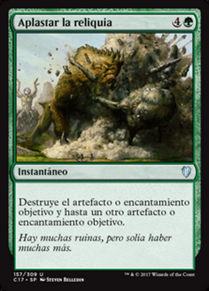 Aplastar la reliquia