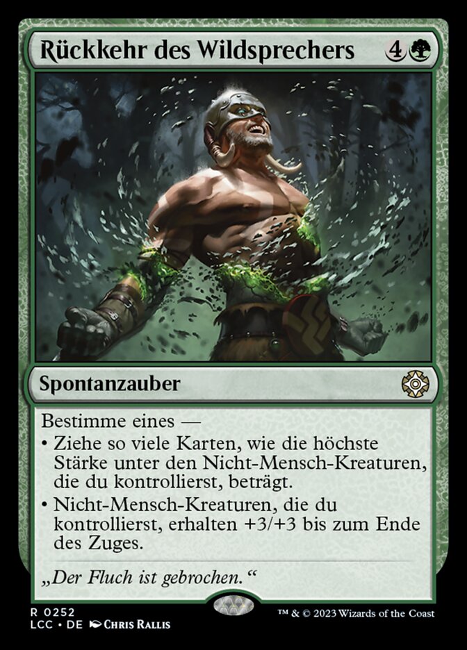 Rückkehr des Wildsprechers