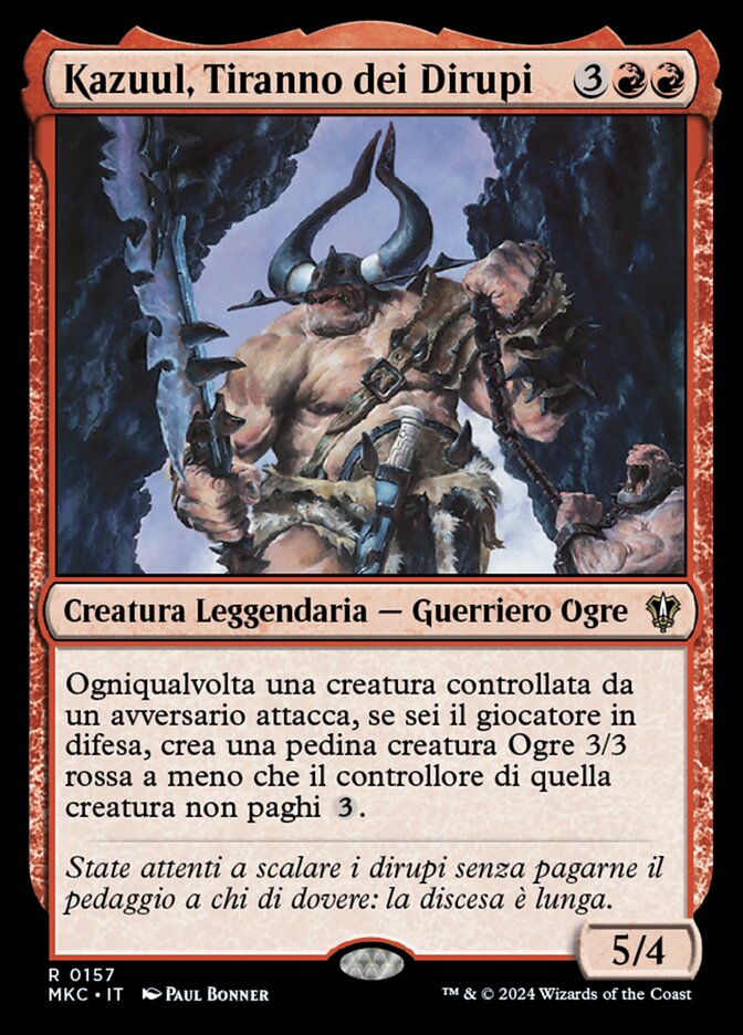 Kazuul, Tiranno dei Dirupi