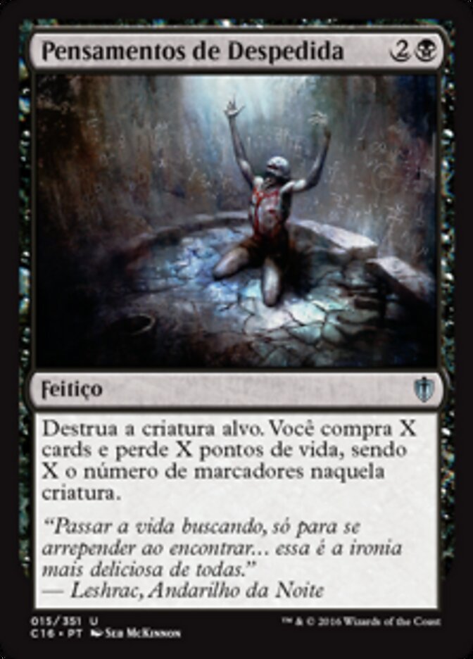 Pensamentos de Despedida