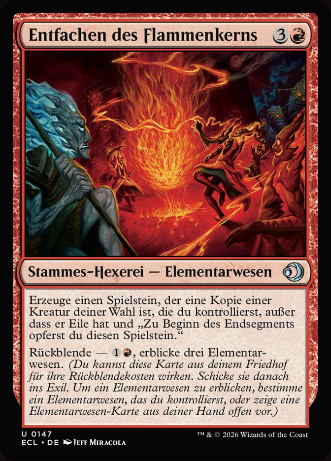 Entfachen des Flammenkerns