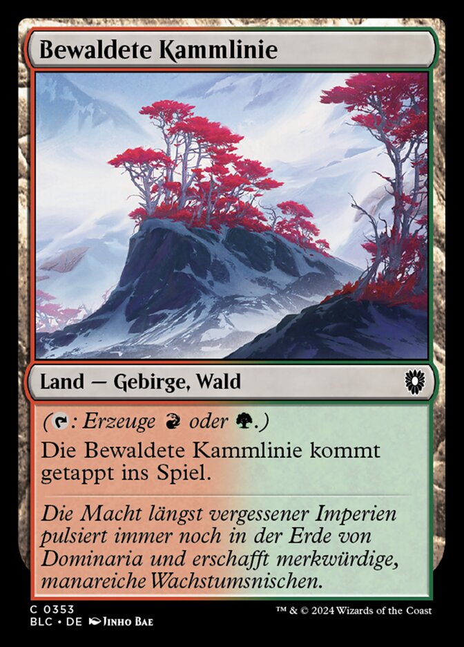 Bewaldete Kammlinie