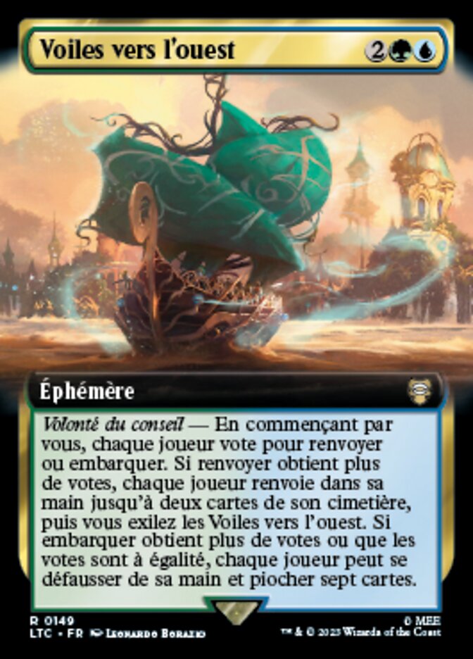 Voiles vers l'ouest