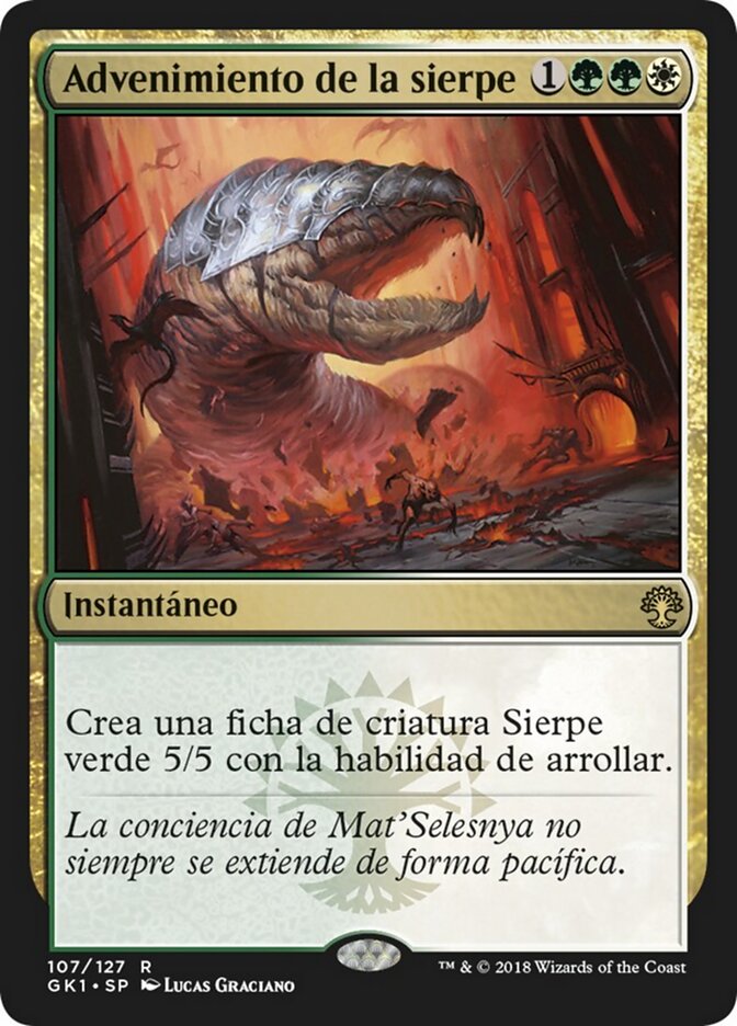 Advenimiento de la sierpe