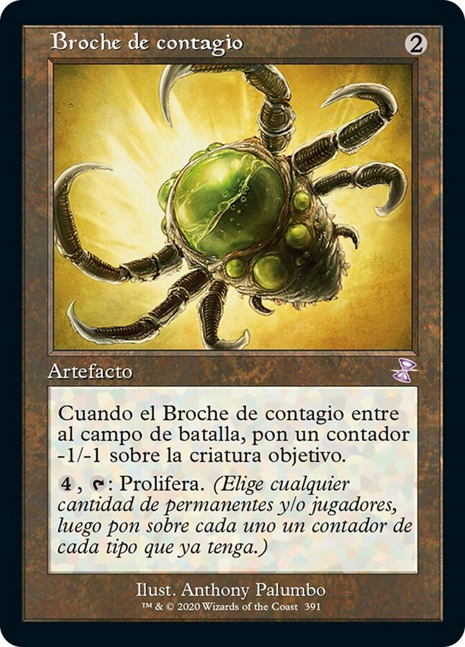 Broche de contagio
