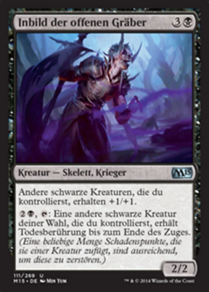Inbild der offenen Gräber