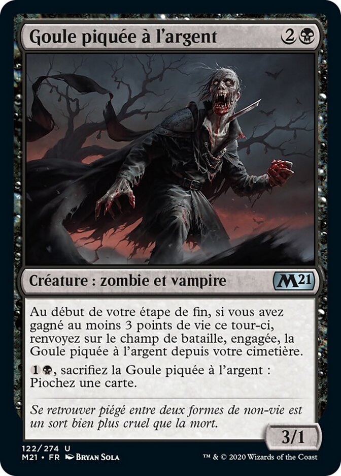 Goule piquée à l'argent