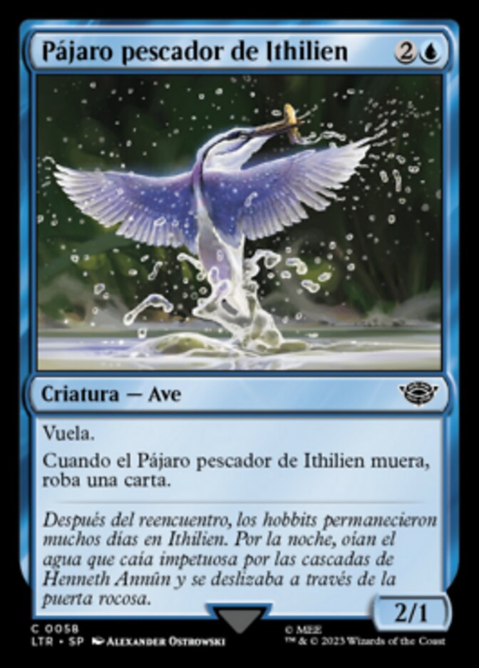 Pájaro pescador de Ithilien