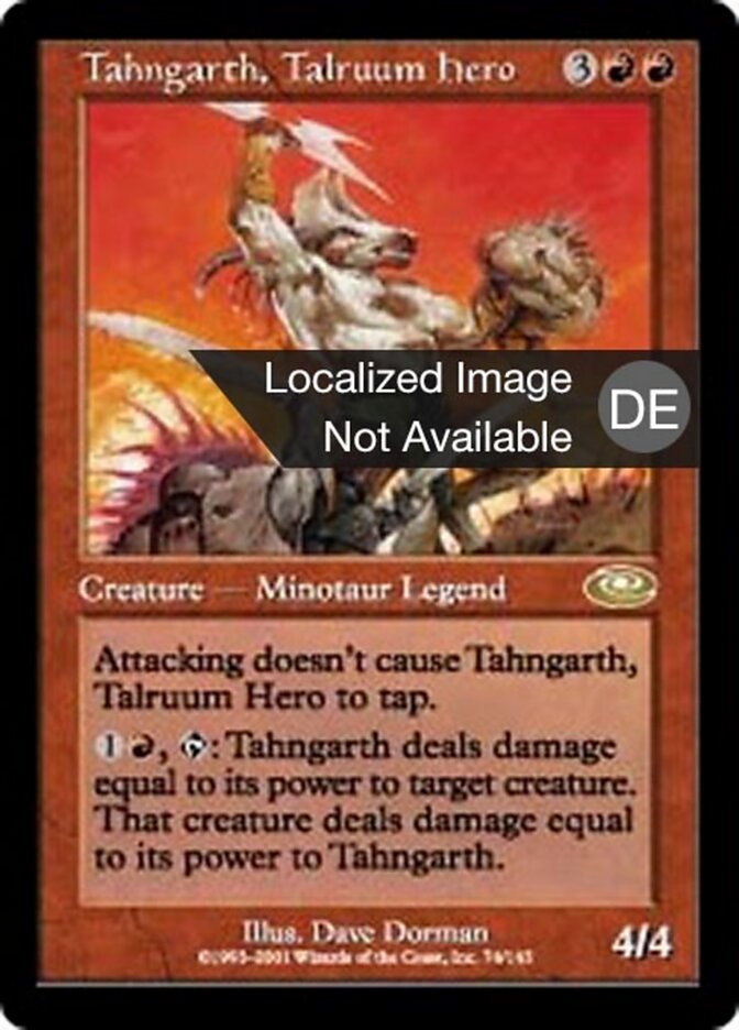 Tahngarth, Talruum-Held