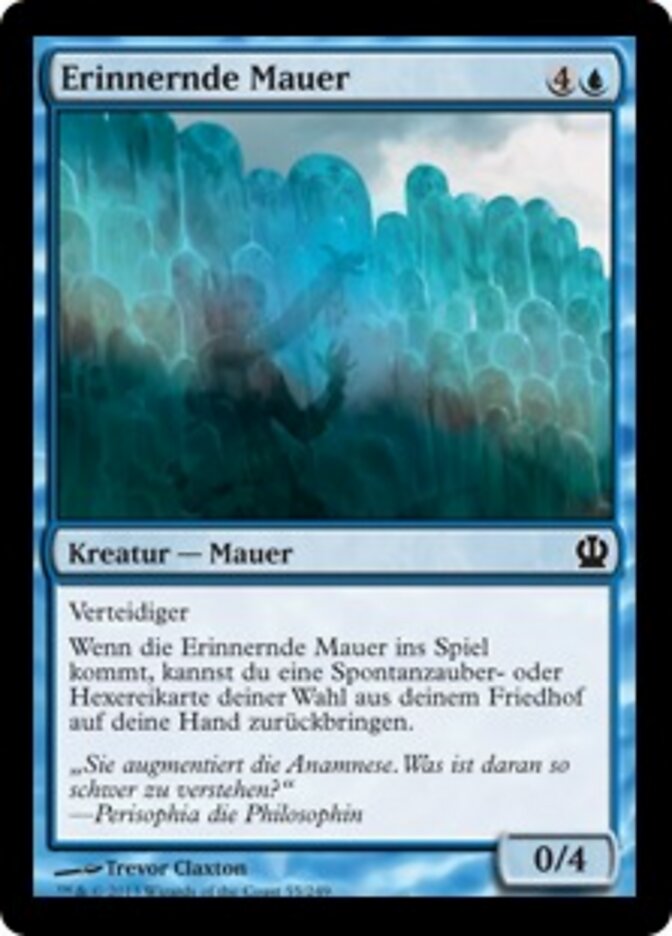 Erinnernde Mauer