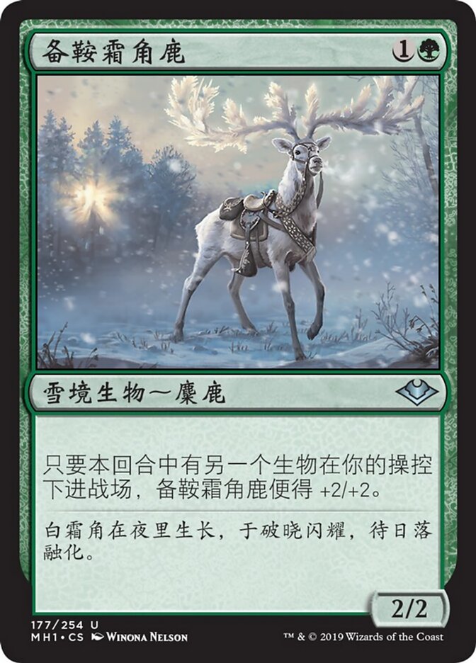 备鞍霜角鹿