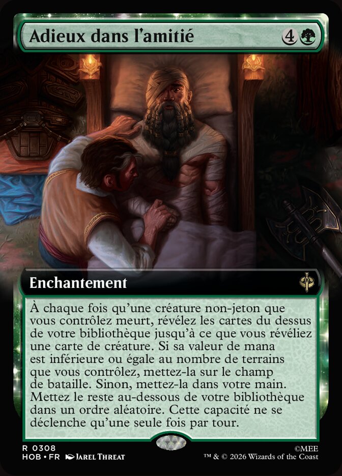 Adieux dans l'amitié