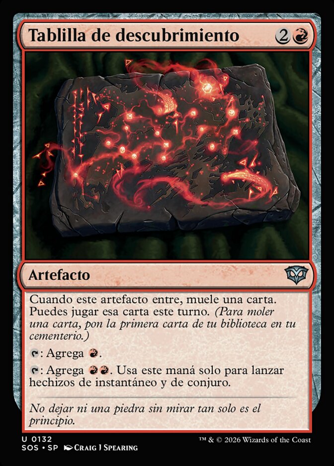 Tablilla de descubrimiento