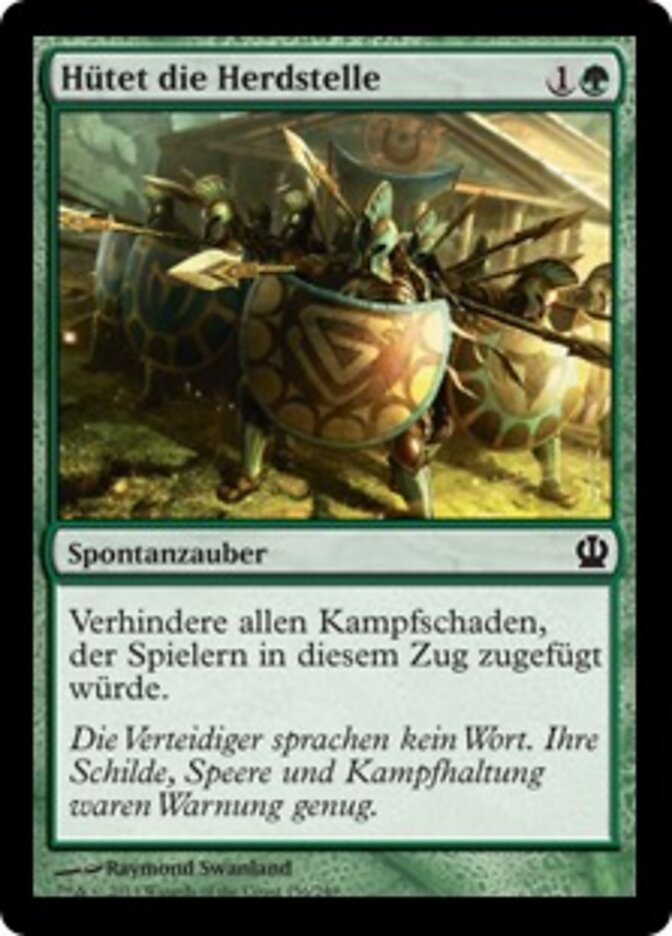 Hütet die Herdstelle