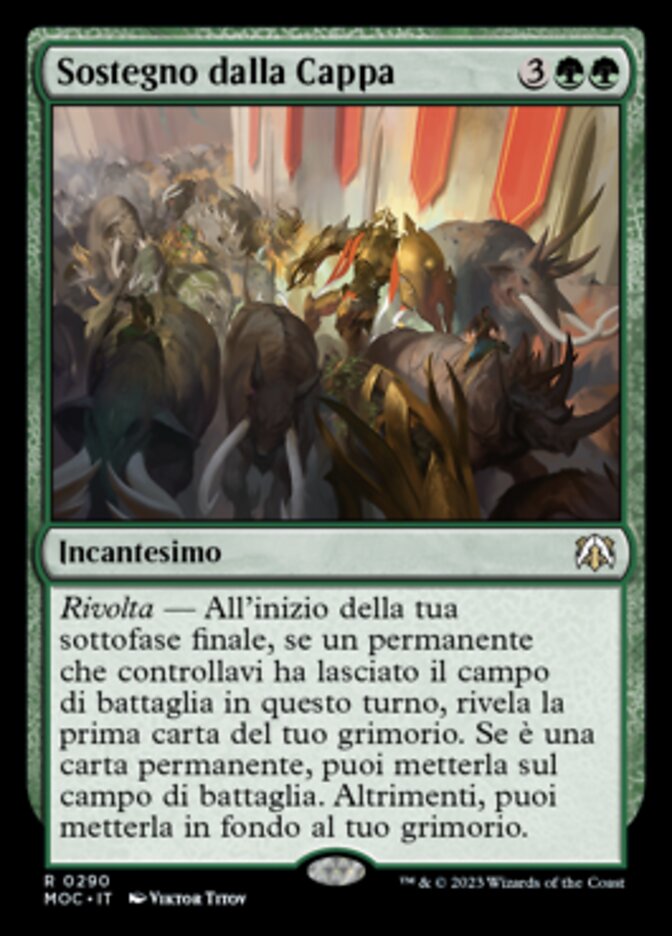 Sostegno dalla Cappa