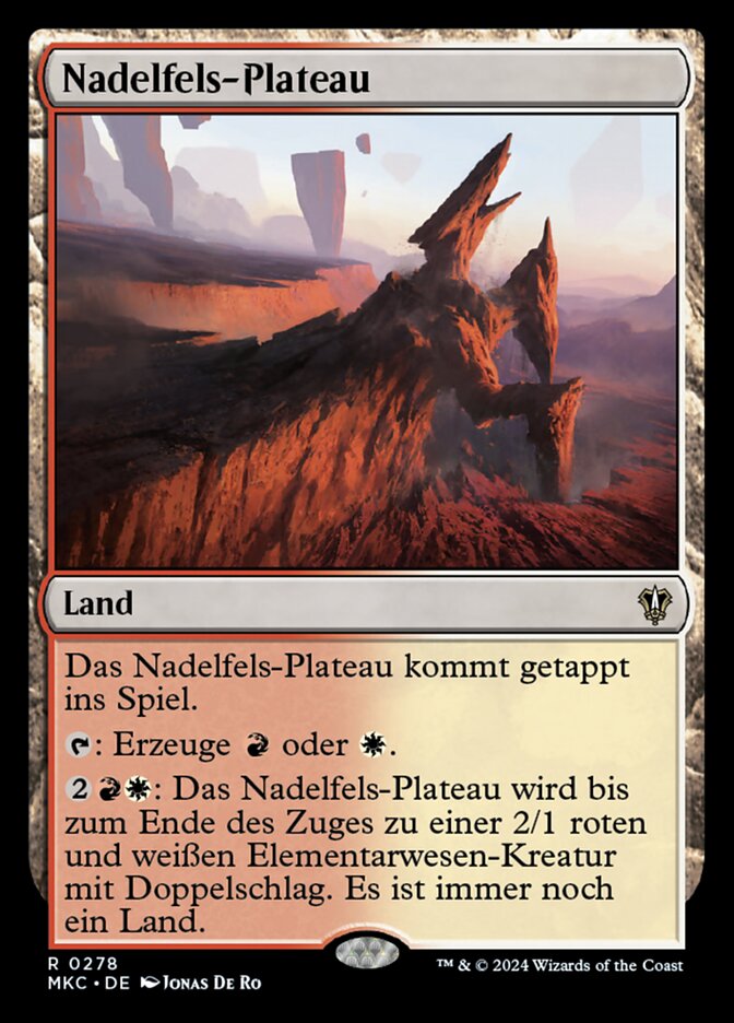 Nadelfels-Plateau