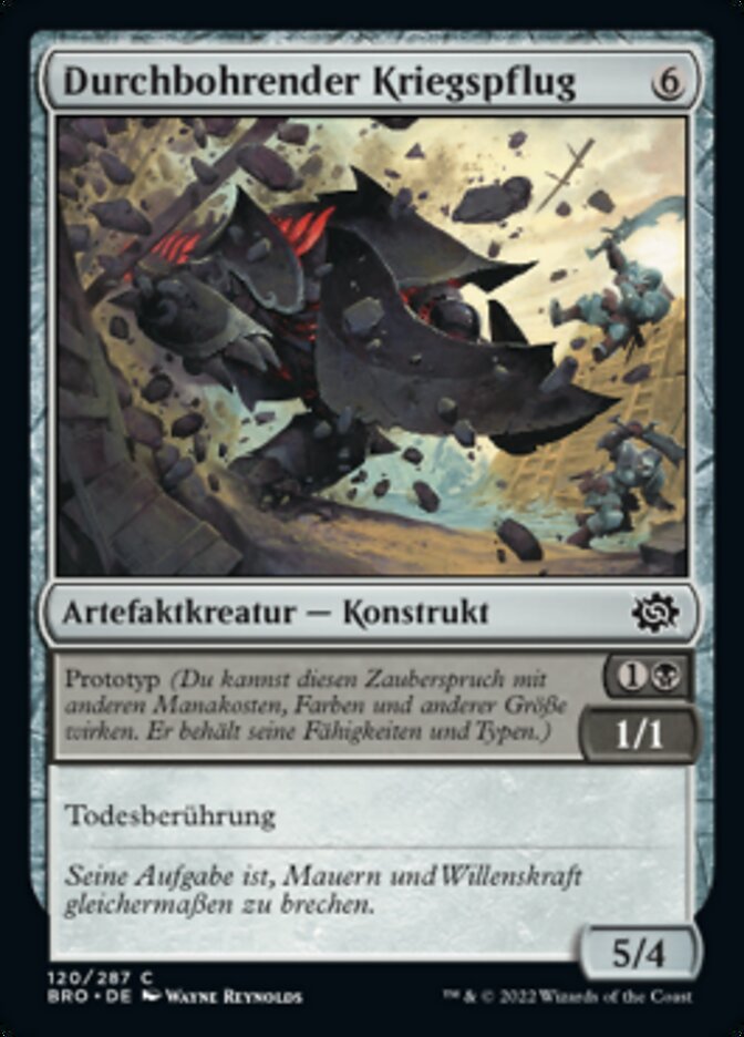 Durchbohrender Kriegspflug
