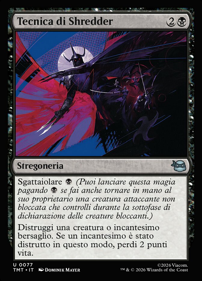 Tecnica di Shredder