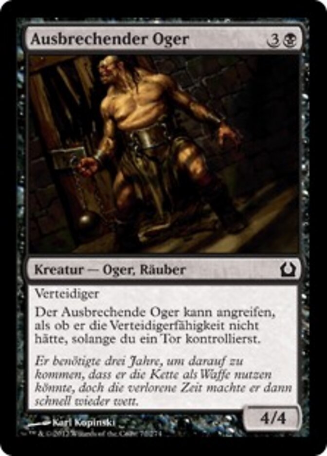 Ausbrechender Oger