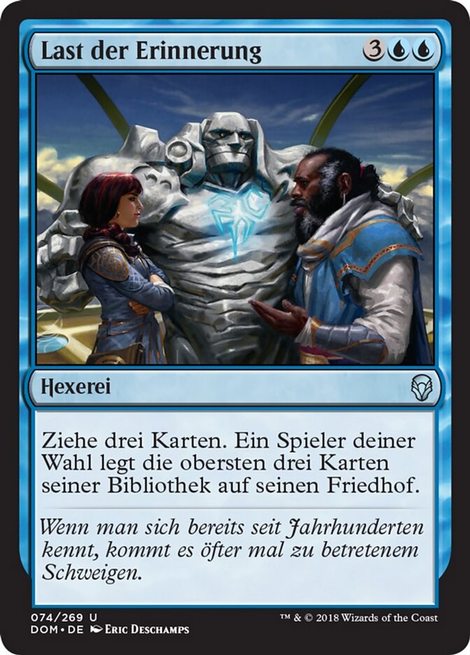 Last der Erinnerung