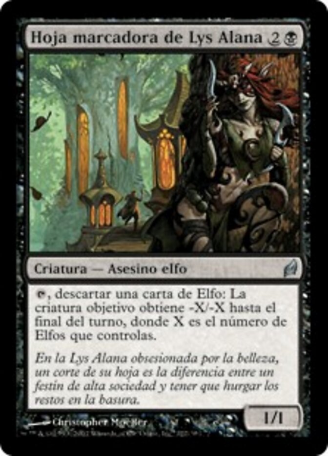 Hoja marcadora de Lys Alana