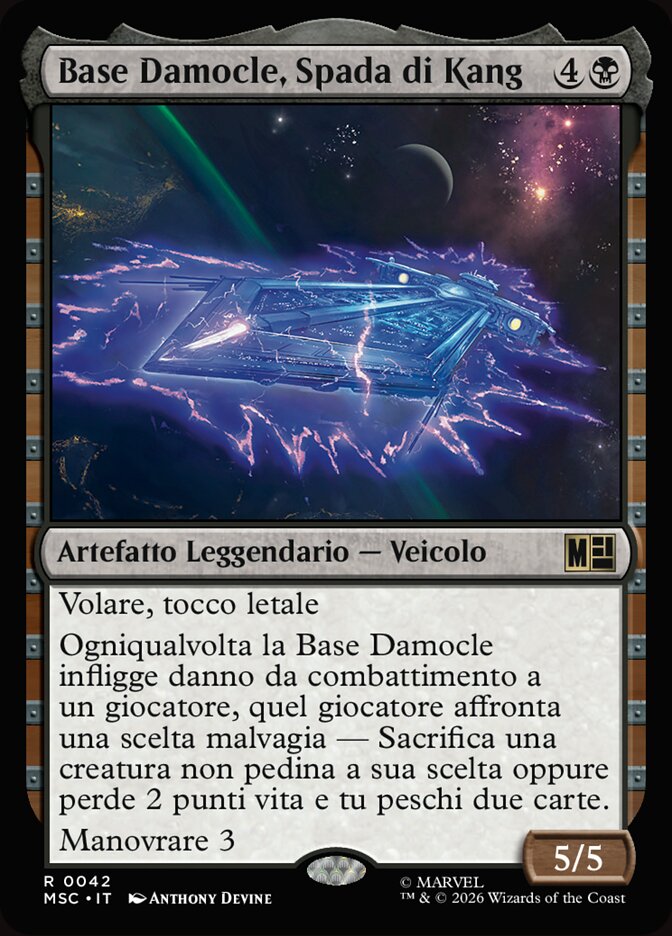 Base Damocle, Spada di Kang