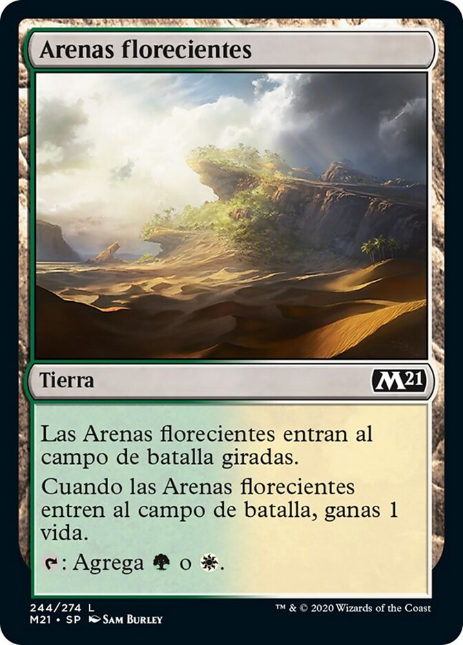 Arenas florecientes