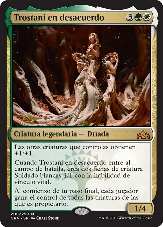 Trostani en desacuerdo