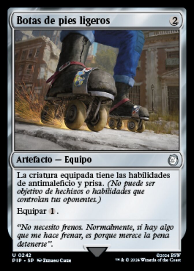Botas de pies ligeros