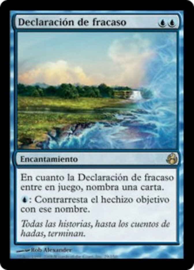 Declaración de fracaso