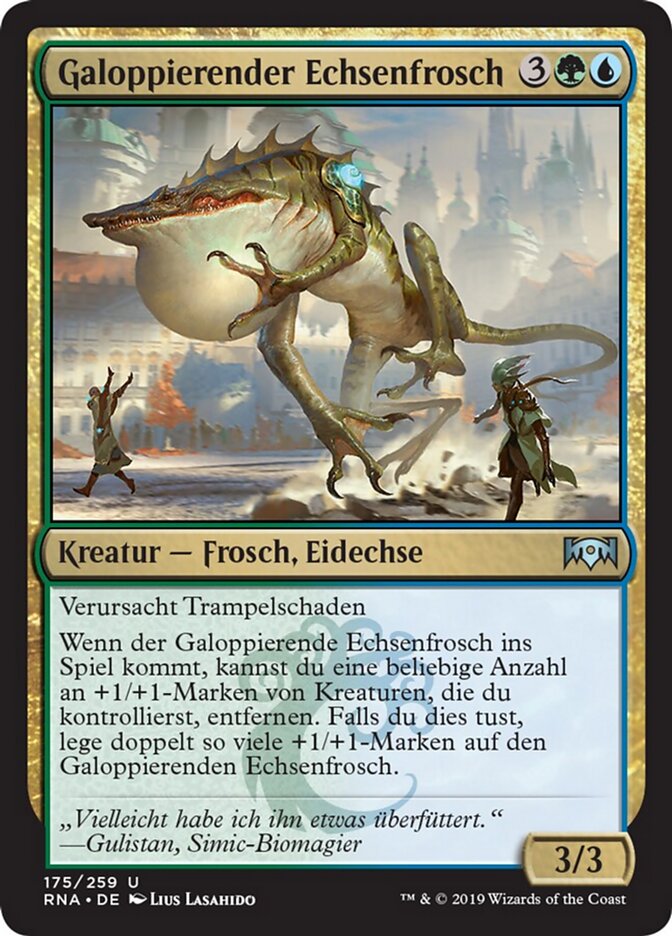 Galoppierender Echsenfrosch