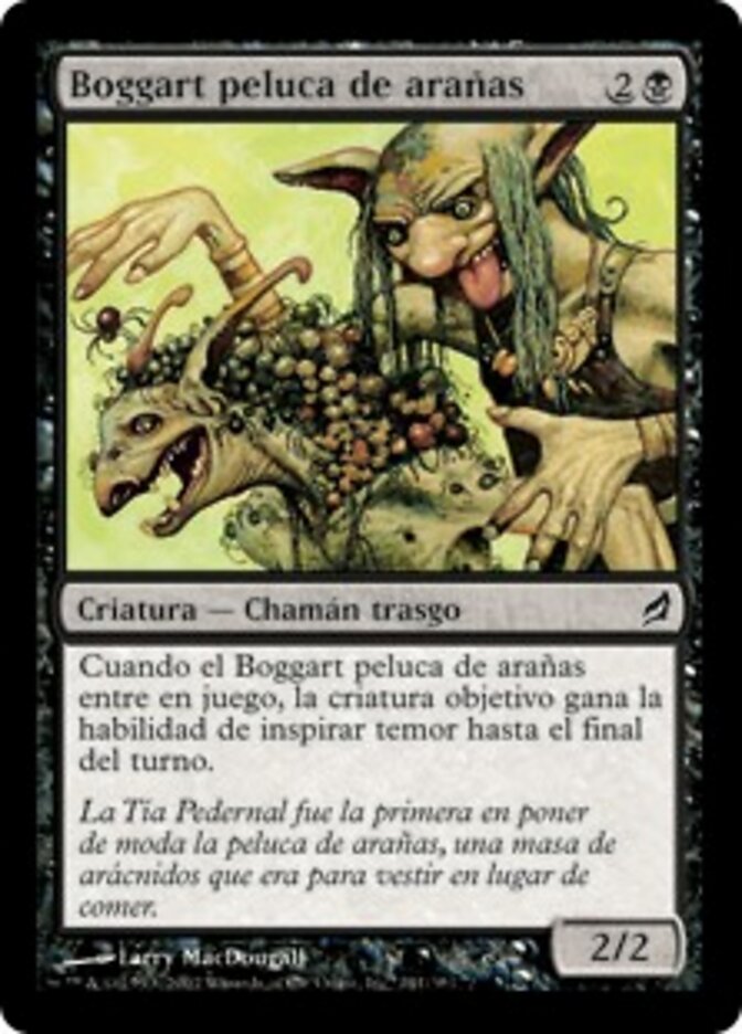 Boggart peluca de arañas