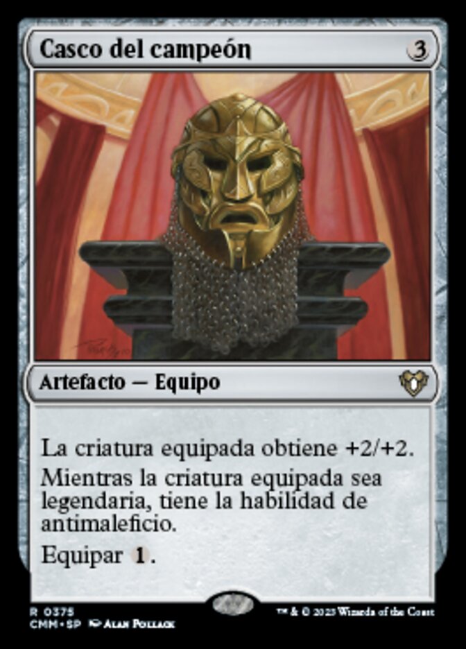 Casco del campeón