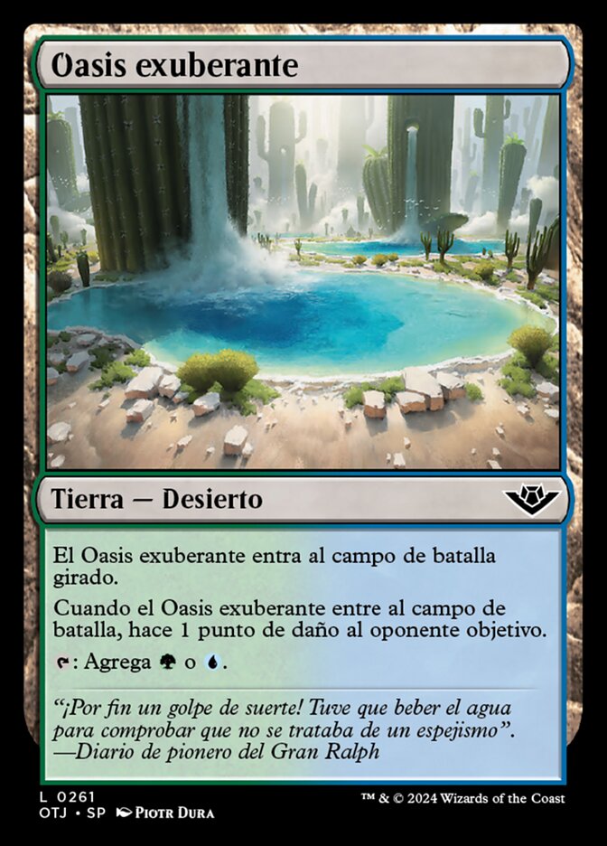 Oasis exuberante