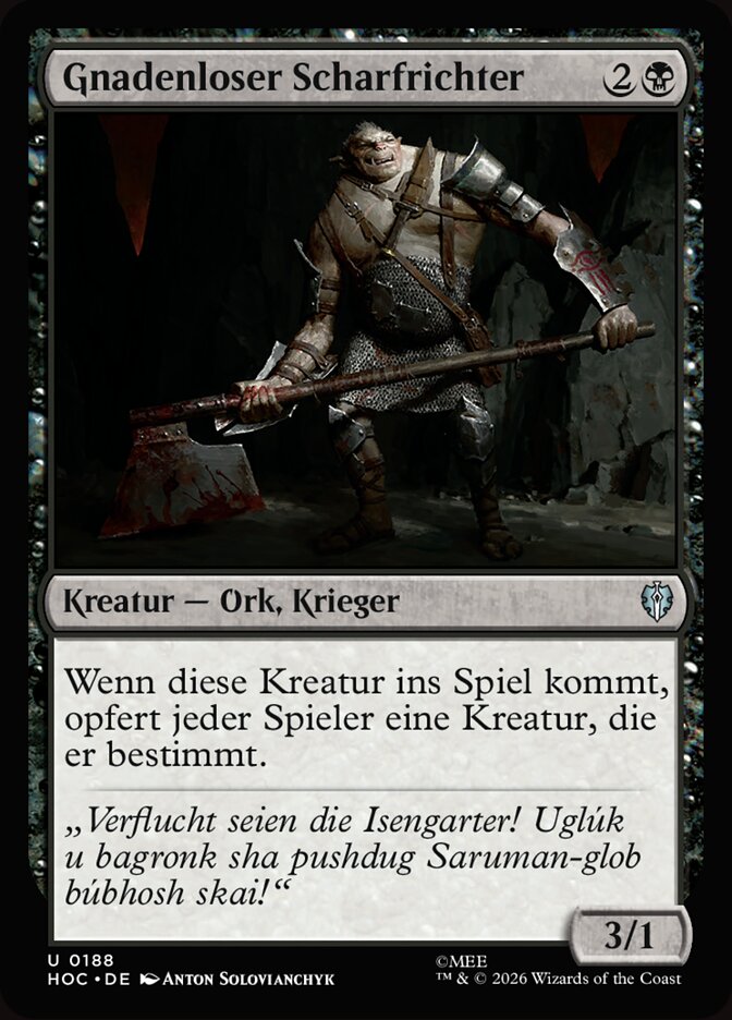 Gnadenloser Scharfrichter