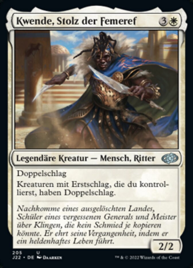 Kwende, Stolz der Femeref